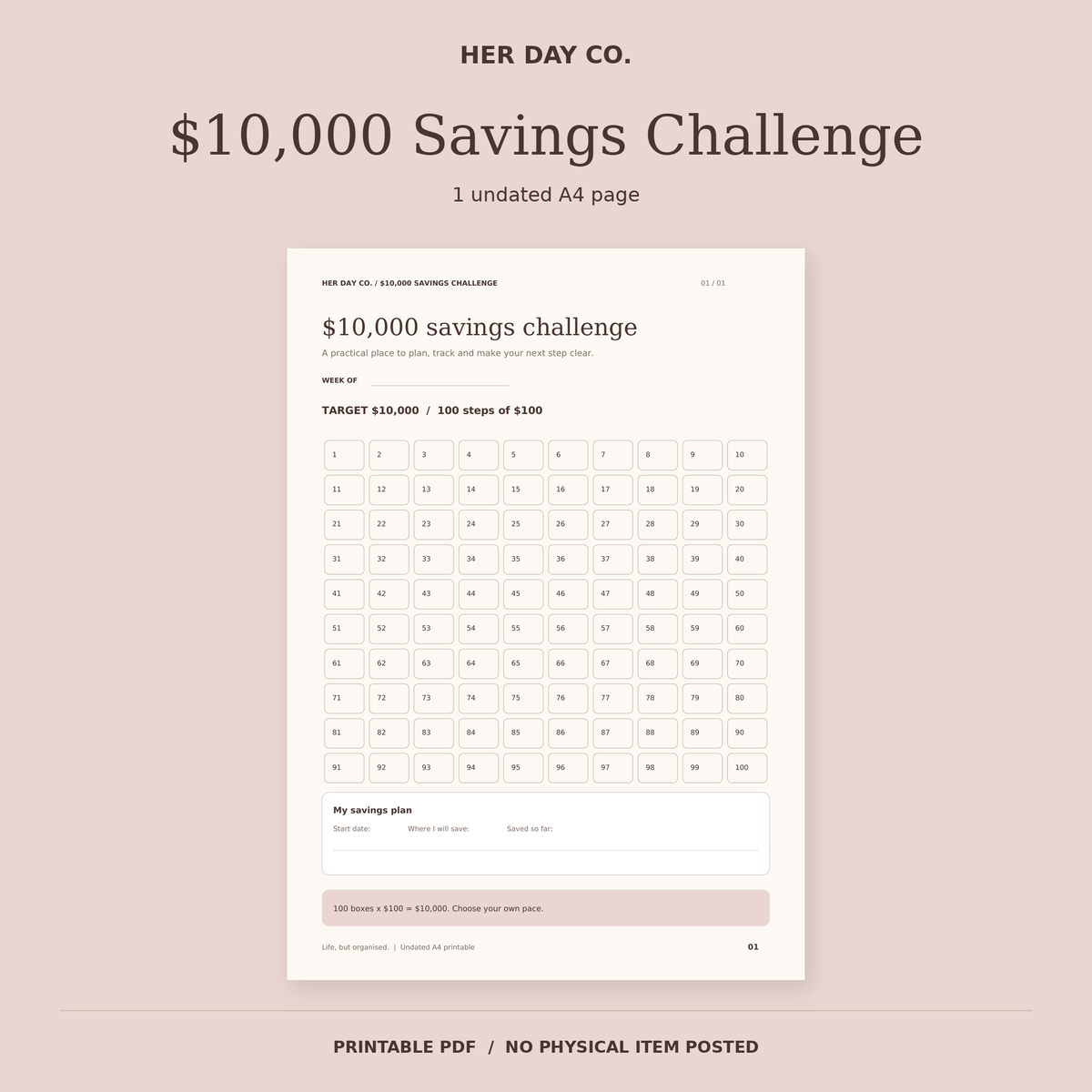 $10,000 Savings Challenge