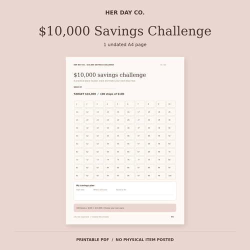 $10,000 Savings Challenge