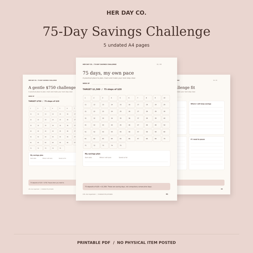 75-Day Savings Challenge